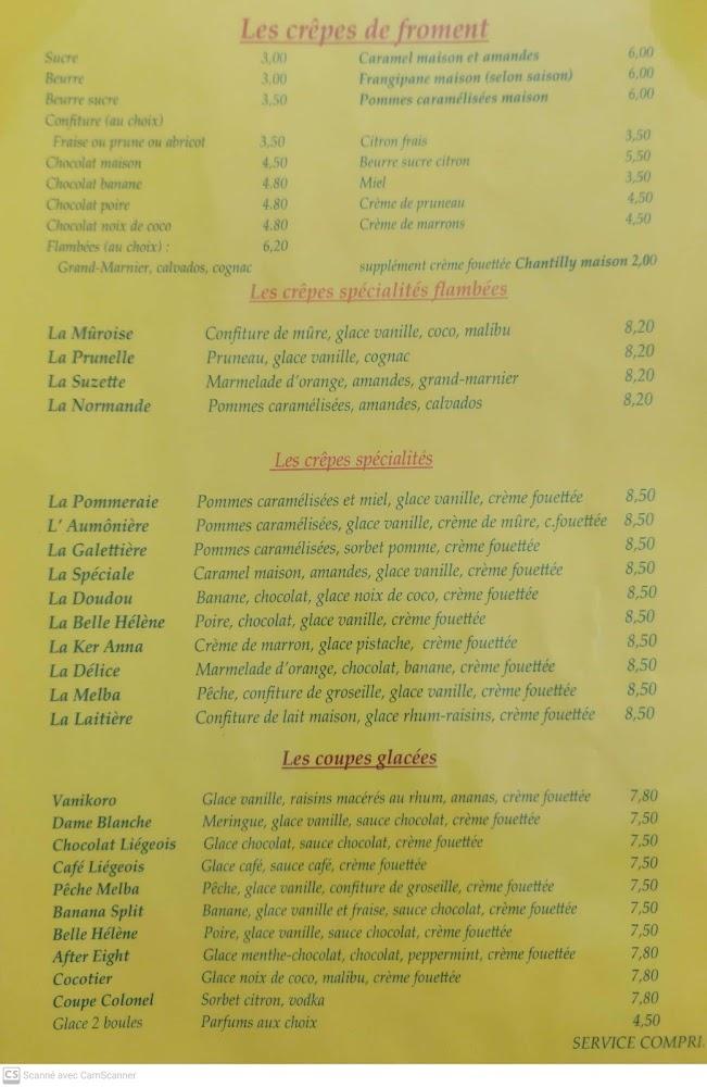 Crêperie La Petite Bretonne - Menu Image 1