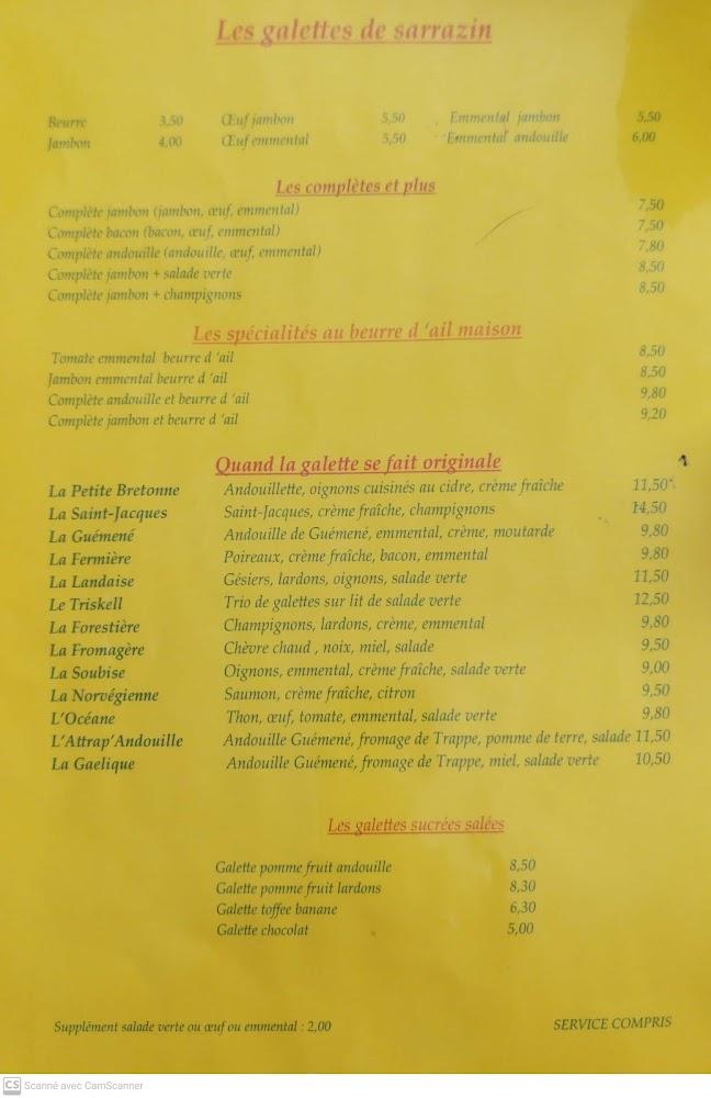 Crêperie La Petite Bretonne - Menu Image 2