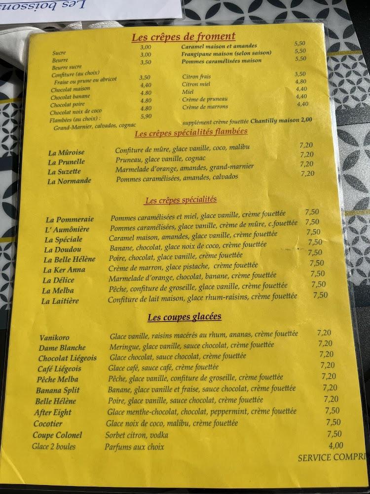 Crêperie La Petite Bretonne - Menu Image 3